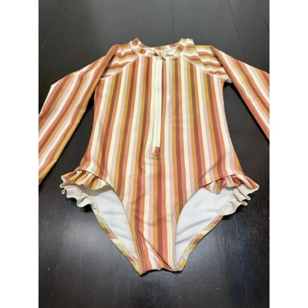 Rylee + Cru striped swim suit